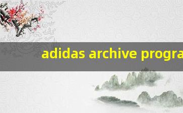 adidas archive program